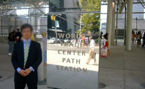 テロ事件後の世界貿易センター